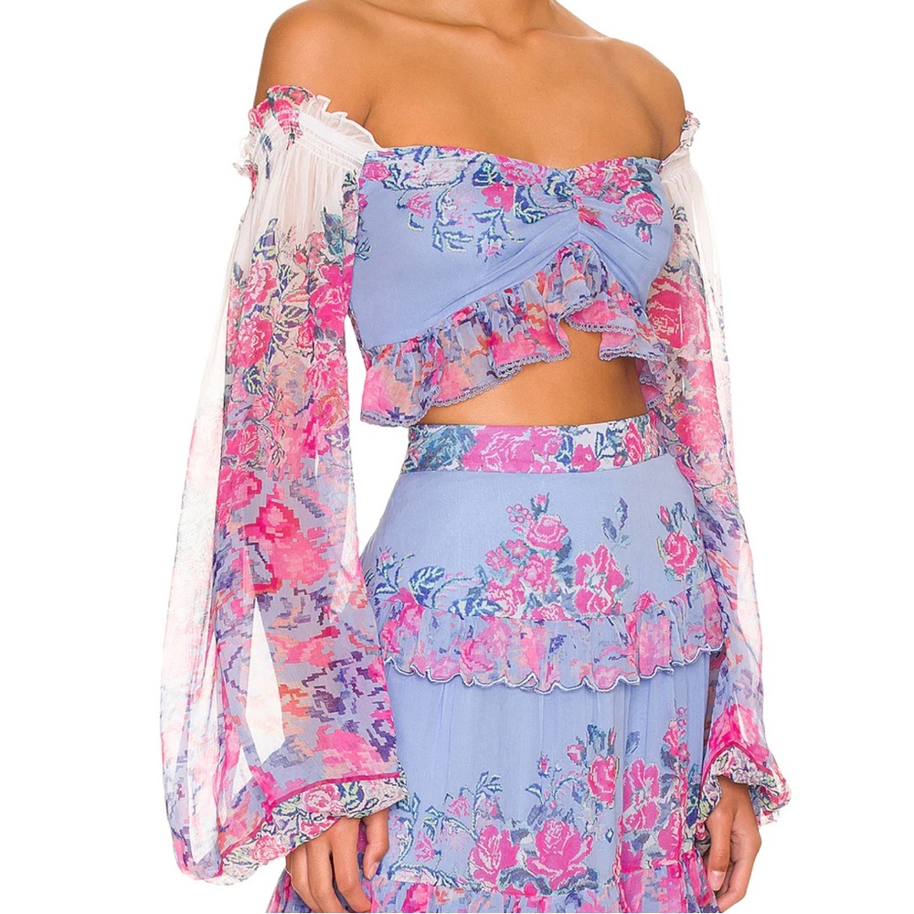 Hemant & Nandita Floral Crop Top